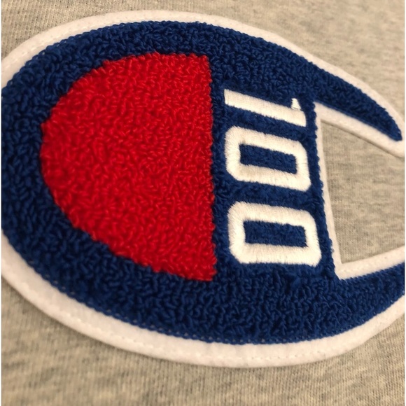 Rare HTF Champion 100th Anniversary GRAY Embroidery Logo T-Shirt Men's Small - Picture 3 of 10